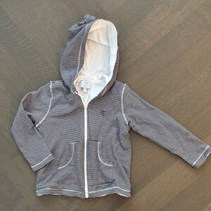 Pima cotton full zip jacket